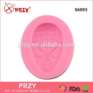 Spiderman mask silicone mold for soap handmade soap mold