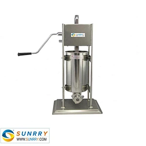 Manual churros machine for sale with 7 liters double speed stainless steel churros filler and cart (SUNRRY SY-CH7)