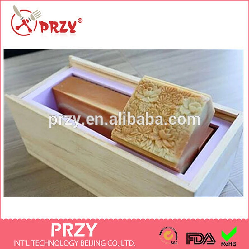 Flower Garden Log Mold Rectangular soap mold square silicone soap molds