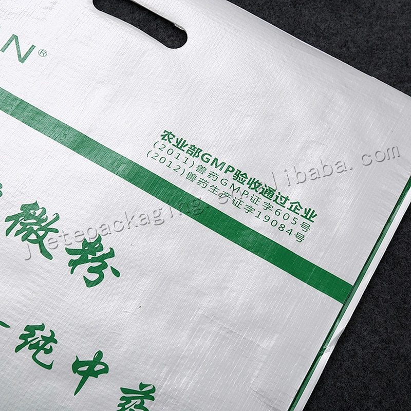 5kg pp woven shopping packaging bag with carry handle for chinese herbal medicine