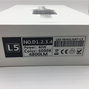 Auto lighting system front headlamp 40w led L5 D1 2 3 4 car led headlight H4 H13 9004 9007 best led lightings headlights
