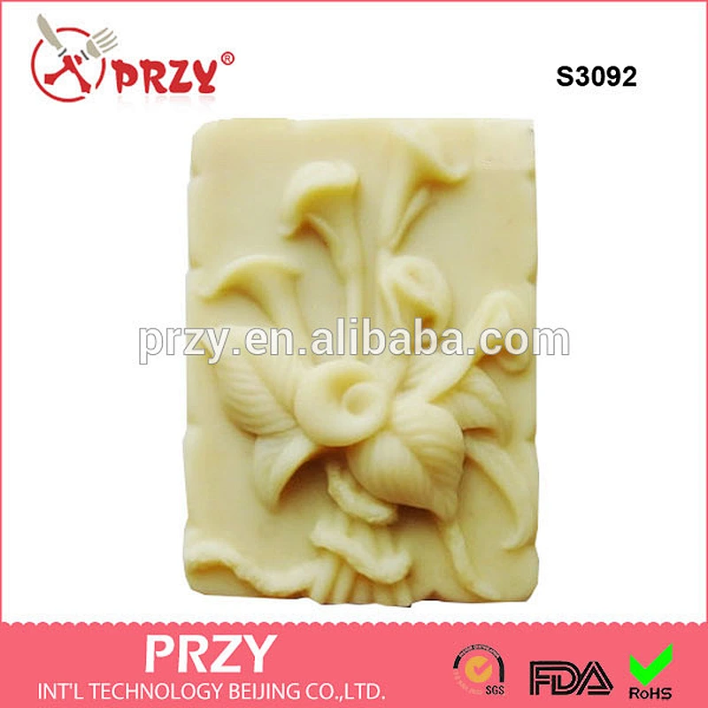 S3092 The Calla Lily Silicone Soap Mold Chocolate cake mold