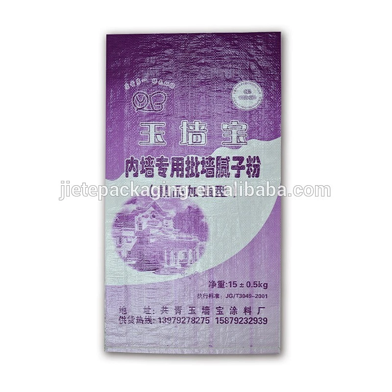 White cement exterior wall putty powder packaging pp woven bag