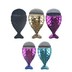 Sialia Multifunction Fish Scale Makeup Brush for powder and blush brush