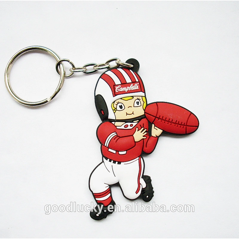 Manufacturer Hot sale 2/3D rubber keychain
