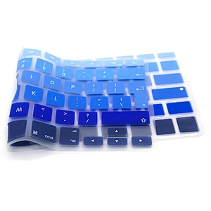 Accept Custom keyboard skins Rainbow English Silicone Keyboard Skin Cover for Macbook Air Pro 13
