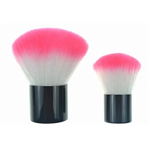 Wholesale cosmetics tools makeup brush 2pcs kabuki brush set with pvc case
