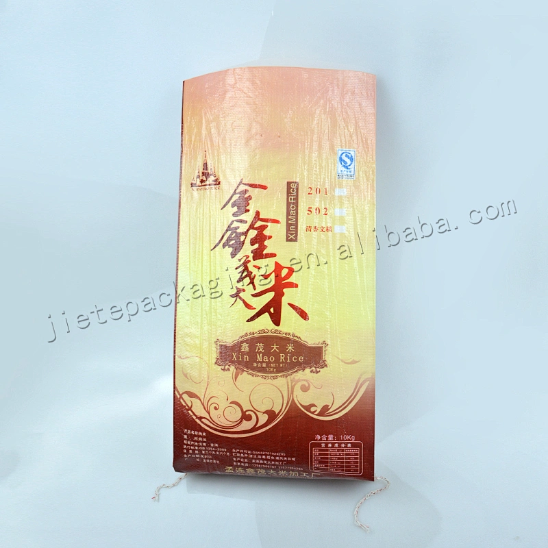 Customized transparent pp woven rice packaging bag 10kg,25kg,50kg for corn,grain,flour