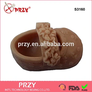 S3160 Custom baby shoes silicone soap mold for soap making baby shoes fondant mould