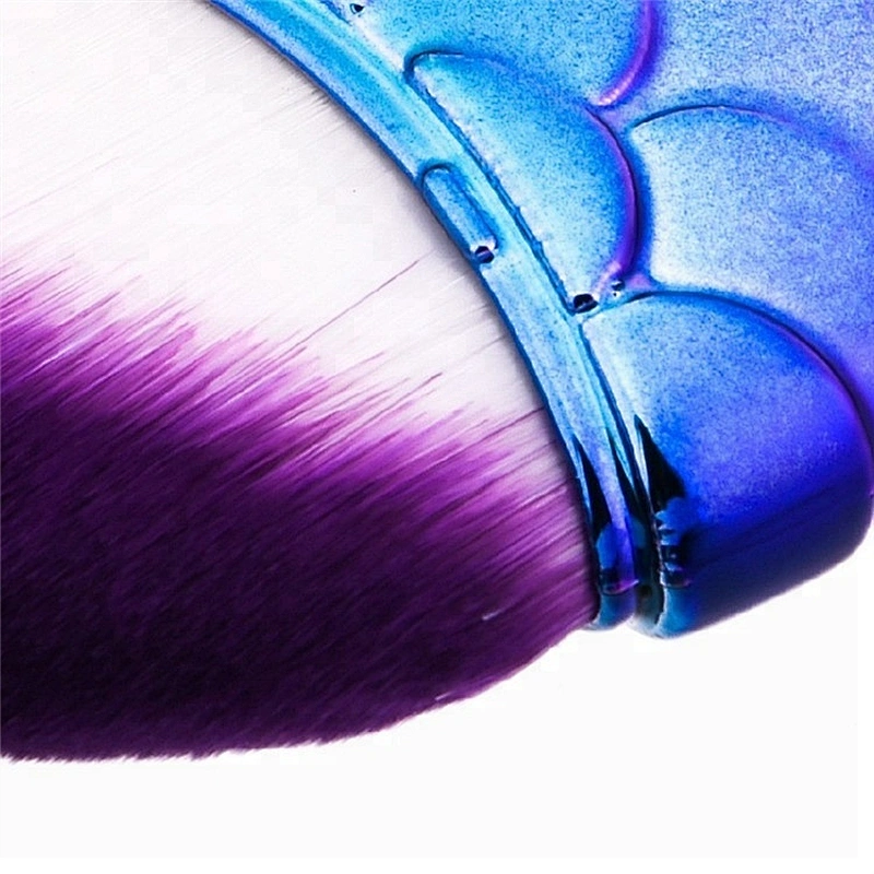 Mermaid 3pcs Cosmetic Foundation Cheek Makeup Brush Set
