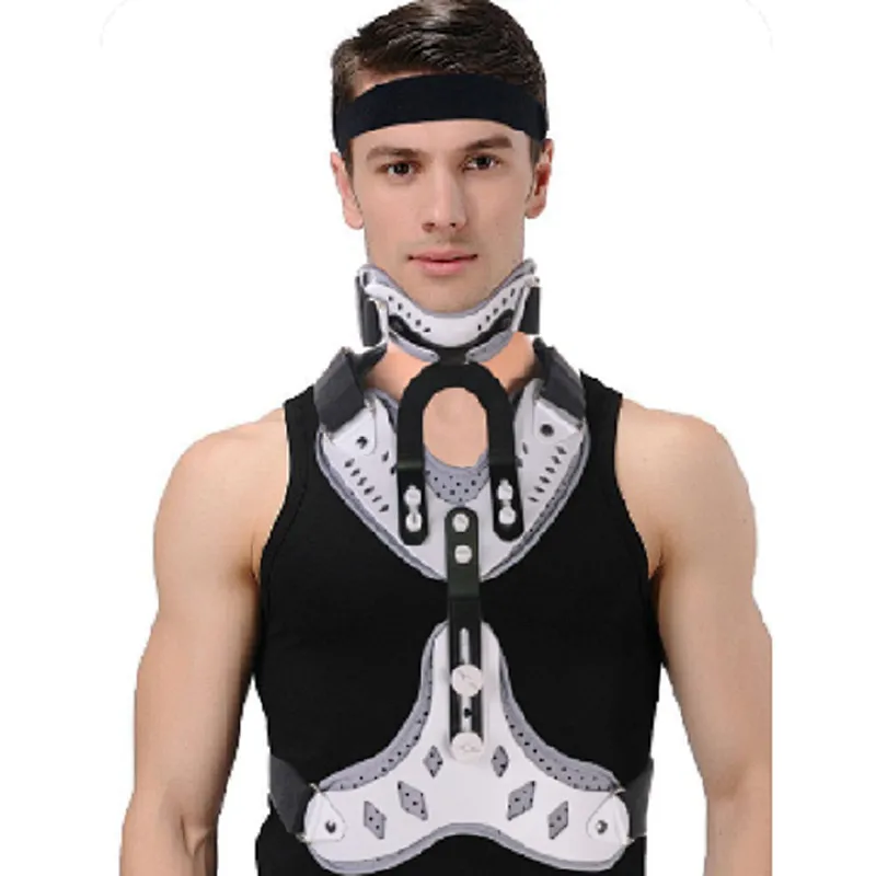 Angle Adjustable Breathable Head Neck Chest Orthosis Adjustable Cervical Thoracic Orthosis U Lumbar Support
