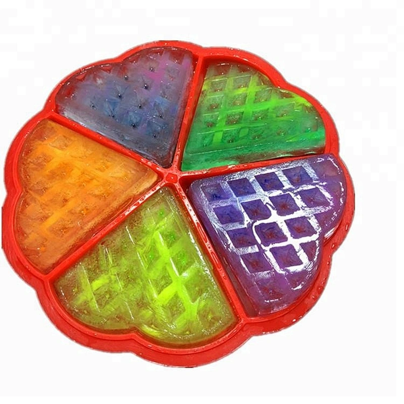 Pizza waffle-shaped ice mold silicone hollow ice jelly Silicone molds