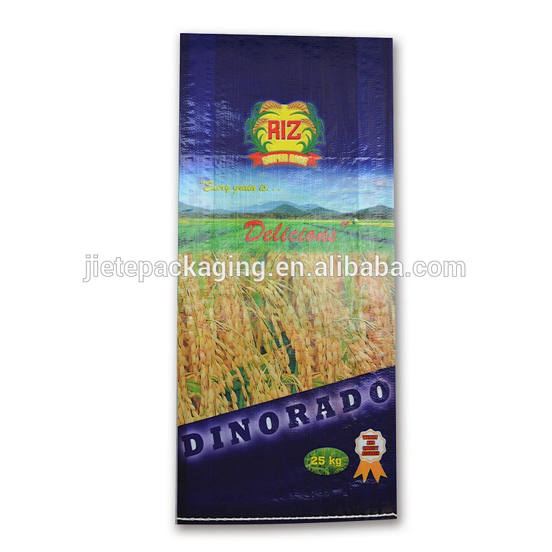 Custom plastic nut, rice, seed, fertilizer pp woven bag with color printing