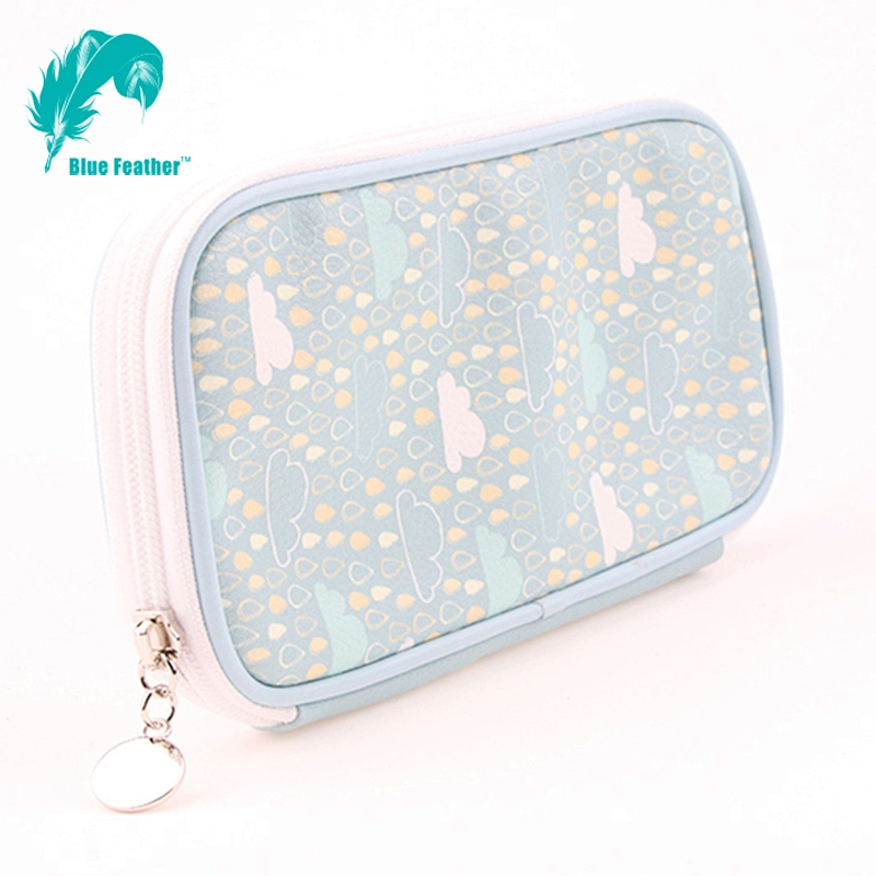 Custom Printing Pu Leather Pencil Bag