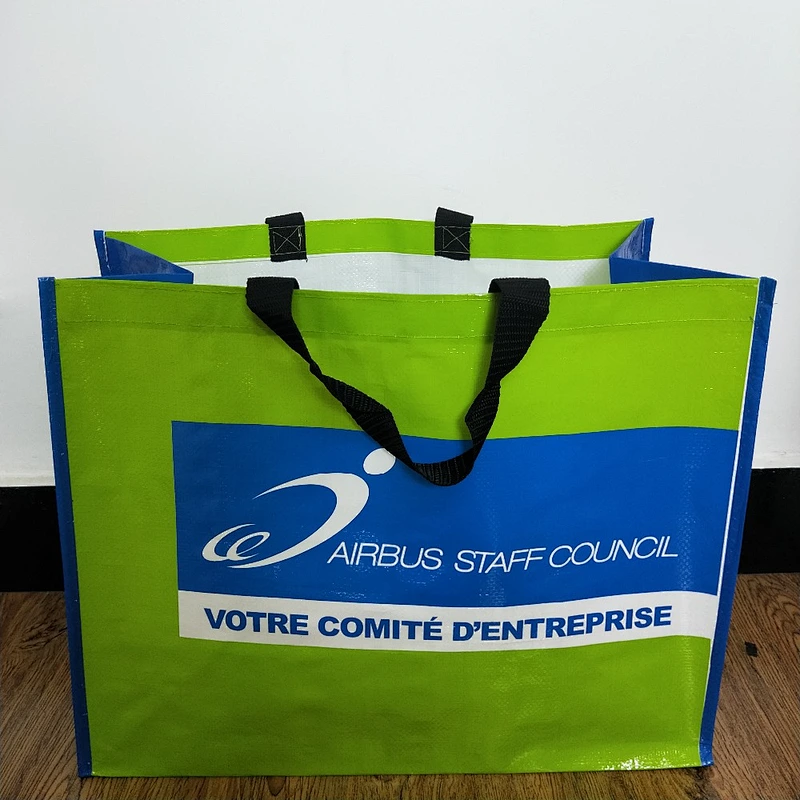 Wholesale customized stand up pp non woven shopping bag
