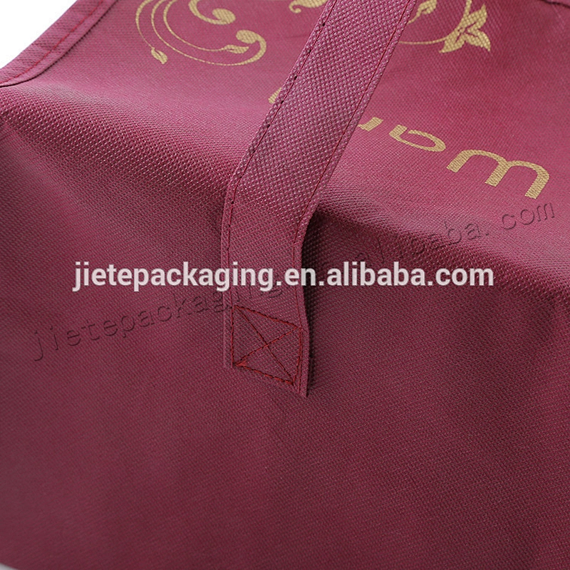 Customized plastic pp non woven shopping bag with zipper for beer, frozen food
