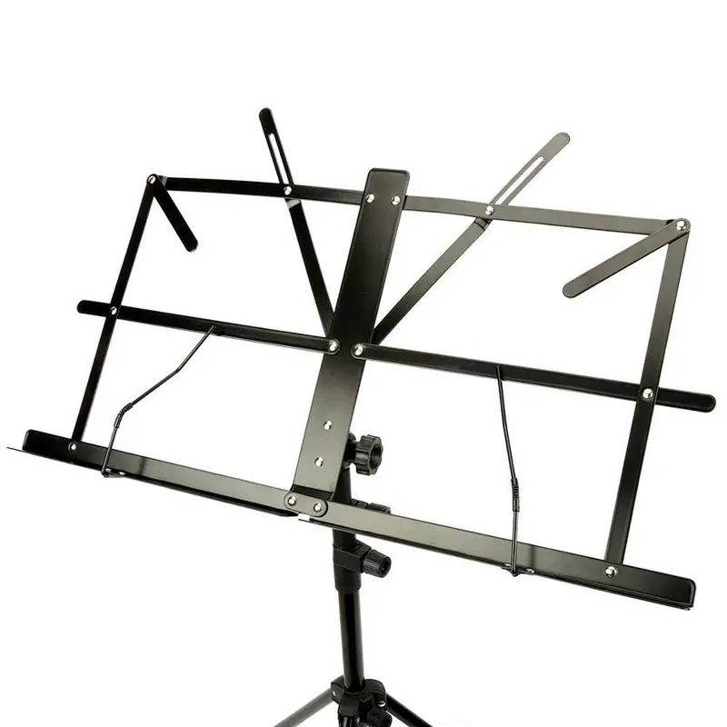 Metal Adjustable Sheet Music Stand Holder Folding Foldable WITH CARRY CASE BAG