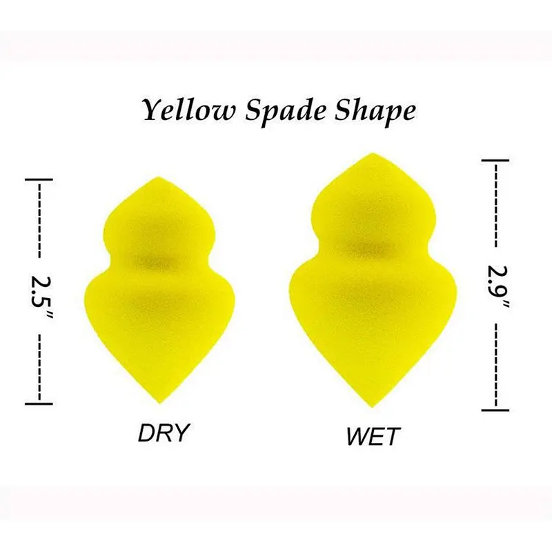 Wholesale makeup tools latex free cosmetics puff dual tips makeup sponge