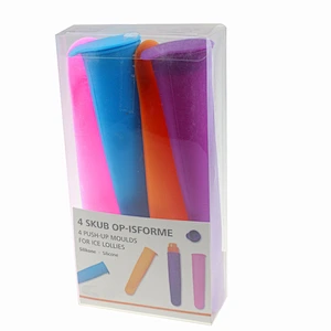 Push Up Silicone Ice Lolly Cream Pop Maker Popsicle Mould Kitchen Kit Brand New