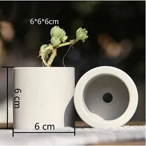 S9197 Cylinder Silicone Pot Mold Garden Planter pot mold silicone molds for casting with cement