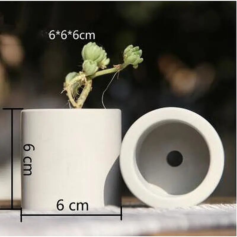 S9197 Cylinder Silicone Pot Mold Garden Planter pot mold silicone molds for casting with cement