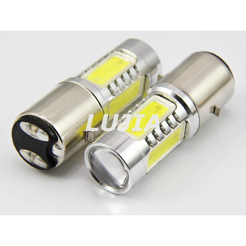 Wholesales price Super brightness BA20D 12V 24V 7.5W Motorcycle Led Headlight fog bulb lamps