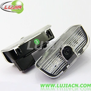 2014Cool!! led door courtesy light with car logo/car logo door light for P.orsche