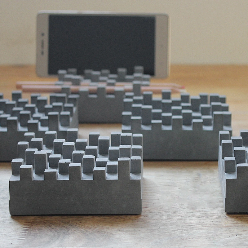 S9066 Silicone pen holder concrete molds silicone molds Cement Storage Concrete Pens holder mold