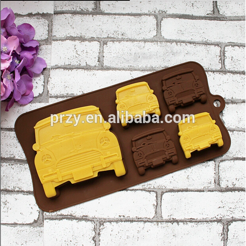 PRZY PR331 mulit car shaped silicone chocolate mould