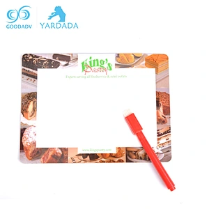 Environmentally friendly colorful magnetic erasable whiteboard marker pen with brush