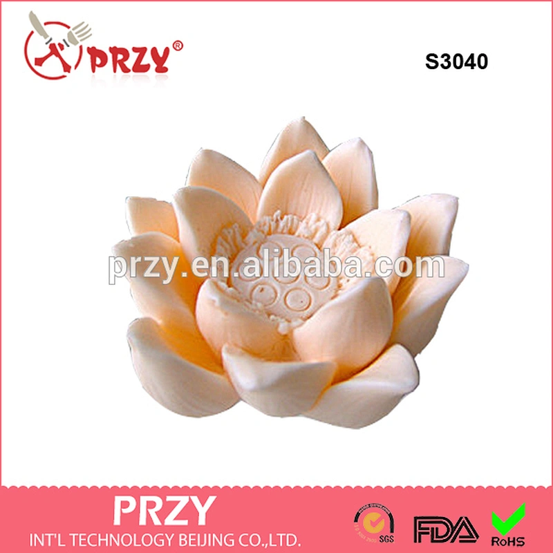 S3040 Handmade DIY mold,lotus Soap mold,silicone chocolate mold
