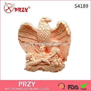 S4189 PRZY Hot sale promotional unique design silicone mold 2D Silicone Soap Mold Oval - Majestic Eagle with Chicks
