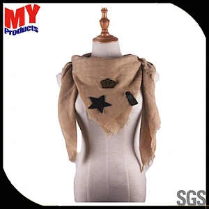 Cheap price custom latest design knitted scarf