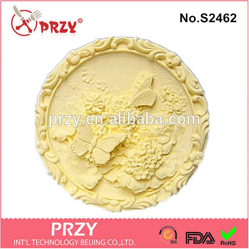 S2462 Silicone Butterfly Garden Soap Mold