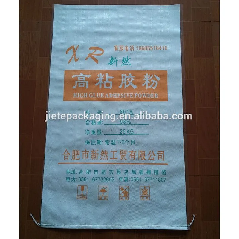 Wholesale 25kg bopp laminated pp woven bag for coating,rubber powder,wall putty powder