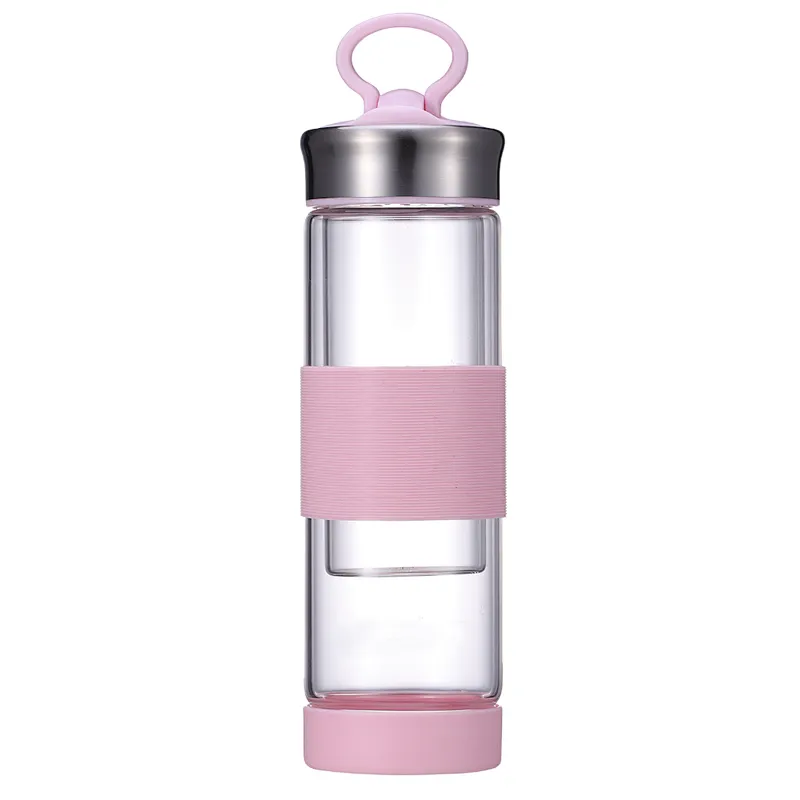 2018 New Promotion Product High Borosilicate Glass Water Bottle for School and Office Use