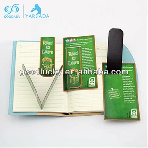 Factory professional custom notebook magnetic book mark