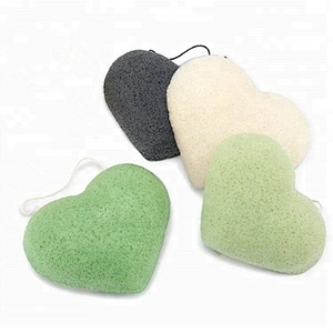 korea organic konjac sponge private label 100% natural charcoal sponge konjac for all skin type