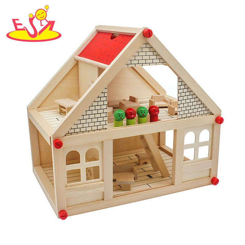 zarte Mini Puppenhaus Spielzeug für Kinder W06A033