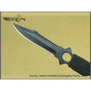 Outdoor ABS Handle Survival Diving Knife 420 Stainless Steel Knife