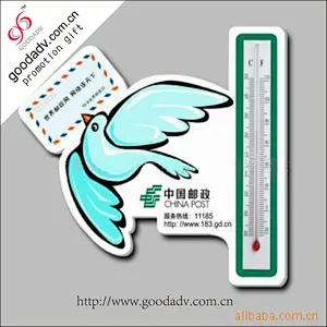 Beautiful flower shape ]magnet fridge sticker thermometer