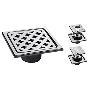 Modern Style Bathroom Floor Drain Square Stainless Steel Shower Drain KL-A99