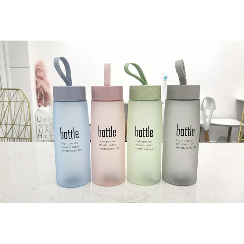 2018 Novelty Products PP Scrub Mugs with Straw Lid Plastic Outdoor Travel Cup Lovely and Colorful Kettle
