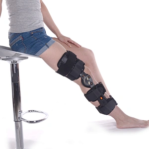 Medical Hinged adjustable knee brace Joint Fixation Adjustable Orthopedic Support