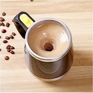 Customized 450ml Stainless Steel colorful Electric Coffee Mixing mug Automatic Self Stirring mug