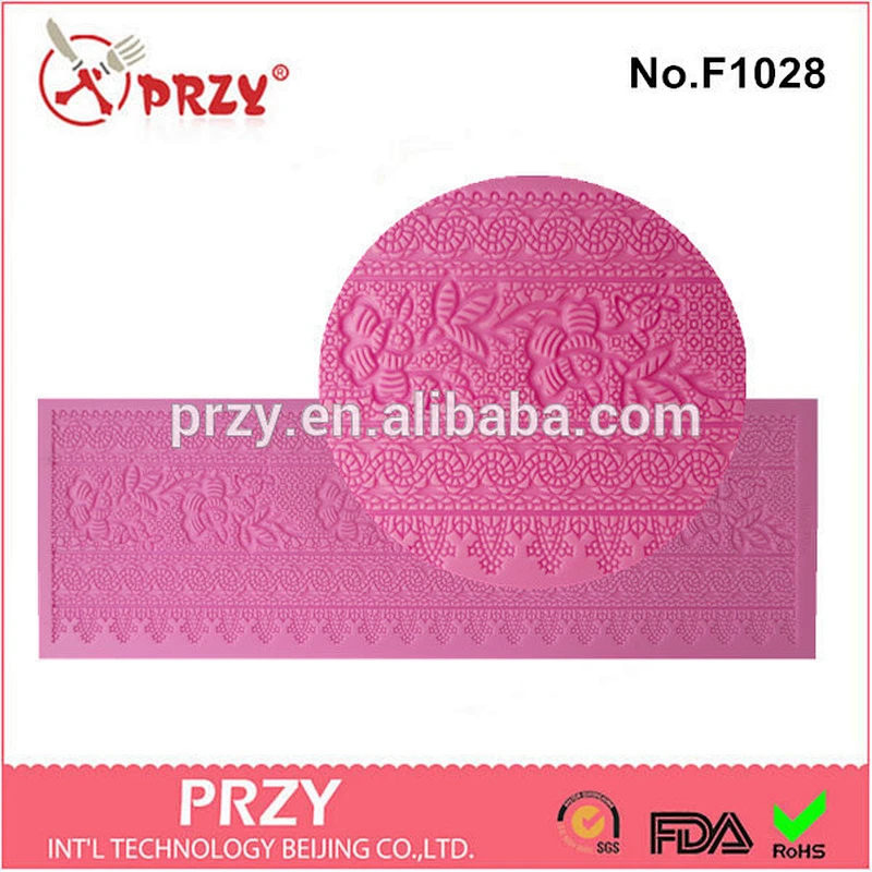 F1028 cake decoration mold silicone lace fondant mold