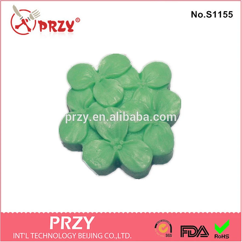 3 leaf flower modelling silicon 3D soap mold