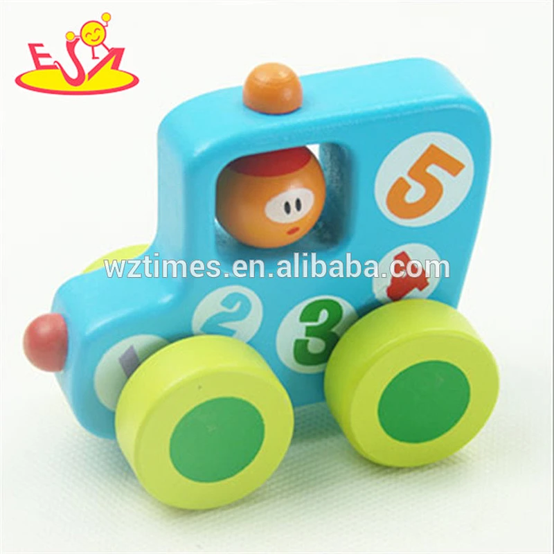 wholesale newly quality wooden mini car toy hot promotional cutie wooden mini car toy W04A179A
