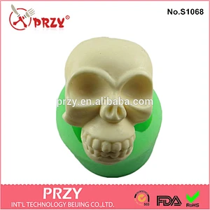 S1068 PRZY Halloween 3d silicone soap mold