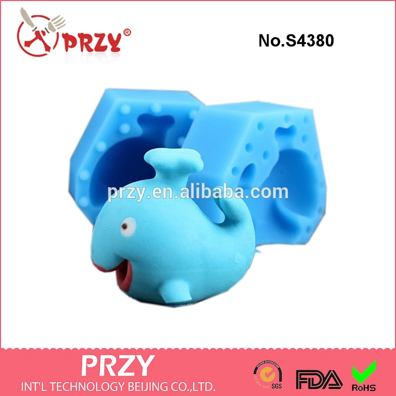 S4280 Chocolate mold 3D ocean whale DIY handmade soap mold silicone mold ice cream